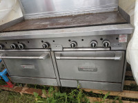 Commercial stove flat top 