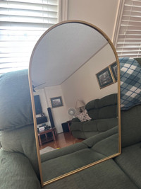 Gold Rimmed Mirror, brand new condition never hung.