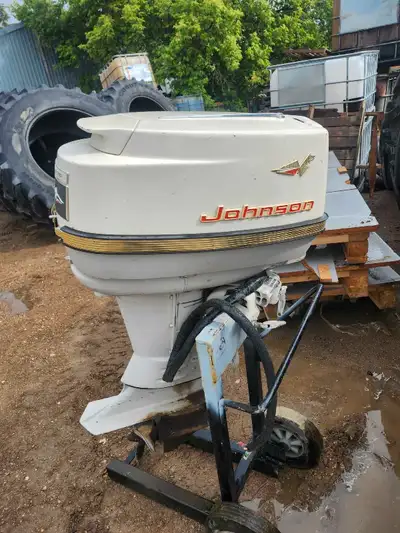 1962 johnson 40hp electromatic outboard. Was told it was fully rebuilt and run on a stand then put i...