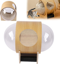 Wooden Capsule  Cat Bed Spaceship