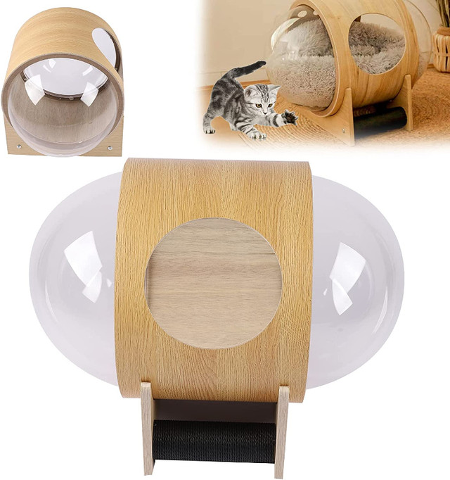 Wooden Capsule  Cat Bed Spaceship in Accessories in City of Halifax