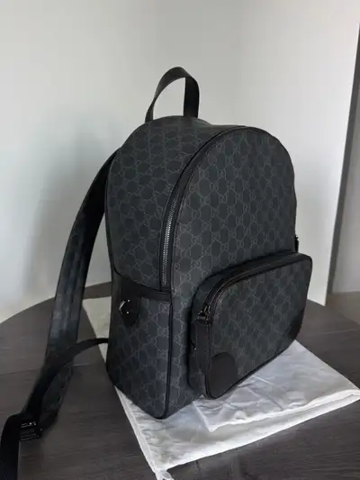Gucci GG Canvas leather-trimmedBackpack - Pre Owned, View more