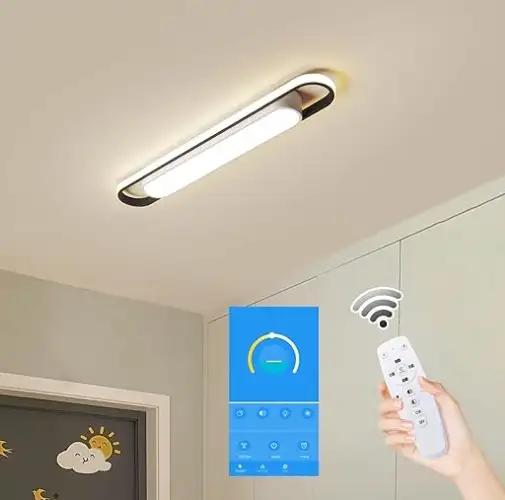 Modern LED 28.3" Flush Mount Ceiling Dimmable Fixture NEW - $65 in Indoor Lighting & Fans in Brantford - Image 2