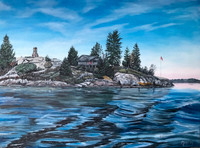 1000 Islands Art - Chimney Island Painting