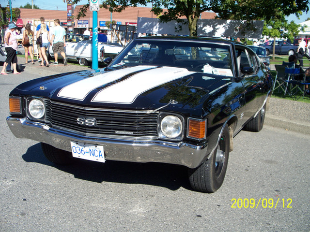 1972 Chevelle SS 454 black on black. in Classic Cars in Prince George - Image 2