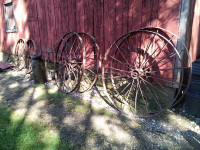 STEEL WAGON WHEELS, ANTIQUES, FARM DECOR...... AND MORE