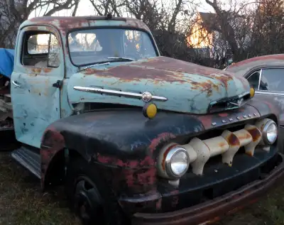 '59 Ford Ranchero, 352 2V auto, runs, 9" rear, $2500 obo needs restoration 1953 Ford custom, 4 door,...