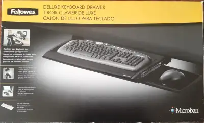 Fellowes Deluxe Keyboard Drawer - NEW, View more