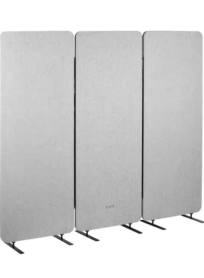 VIVO FREESTANDING 72"X66" PRIVACY PANEL SETGRAY; W/ZIPPER, View more