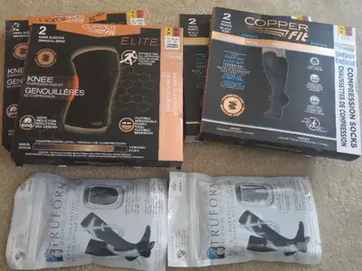 Knee Compress Sleeves, Elite L/XL,$15; Truform Sox - S,L - $10, View more