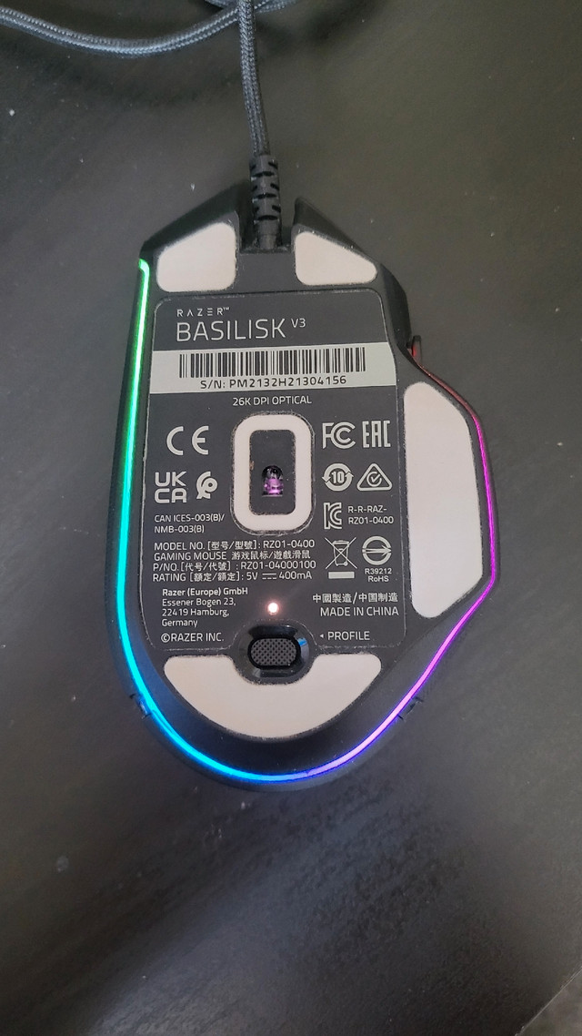 Razer Basilisk V3 Gaming Mouse in Mice, Keyboards & Webcams in Banff / Canmore - Image 4