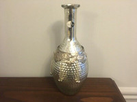 Vintage Antique Made In India Mouth Blown SILVER CASING WINE