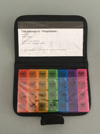 Trousse Boite à Pilules - Pill Organizer Wallet Box