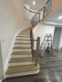 Stairs and flooring installation 