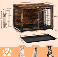 Dog crate with tabletop