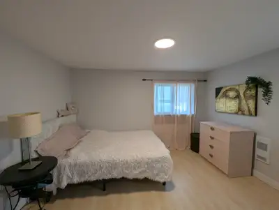Large private living space in a quaint basement suite available for rent. Located in the McMillan ne...