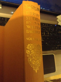 antique book:literary studies by walter bagehot volume 2