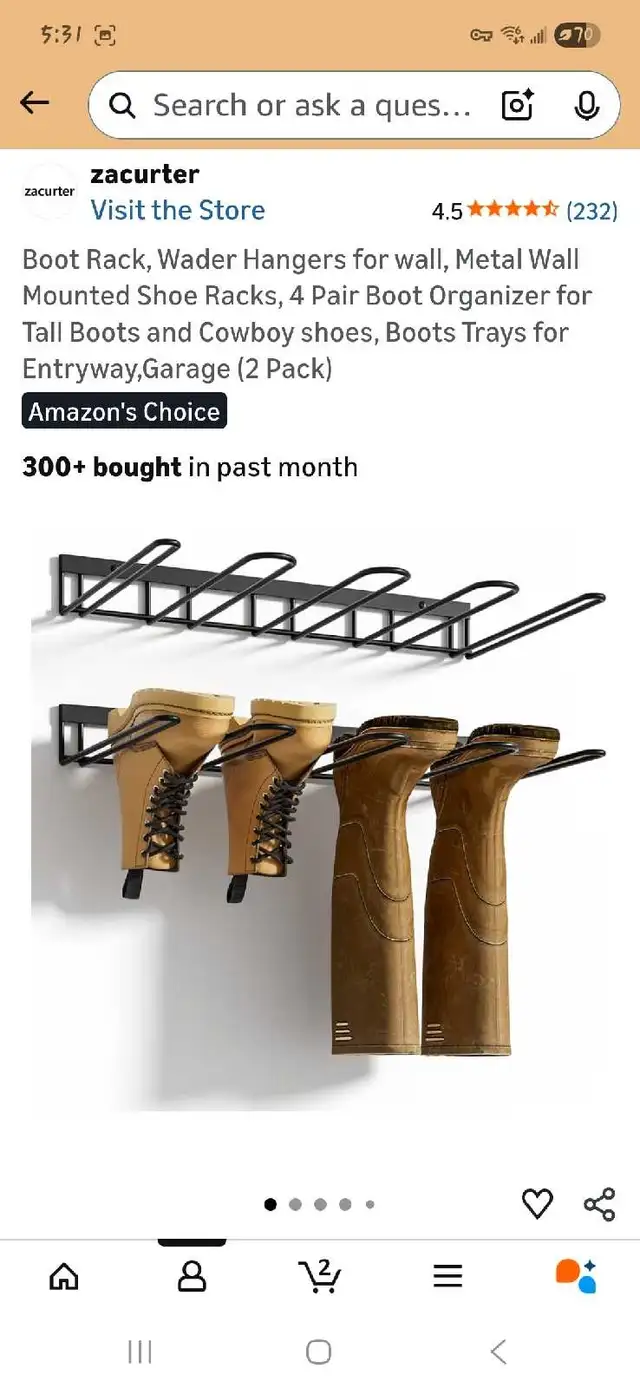 Boot Rack in Storage & Organization in Oshawa / Durham Region - Image 2