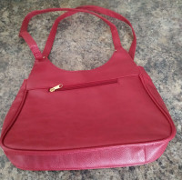 Beautiful Red Purse of Soft Faux Leather