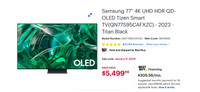 Brand new box packed Samsung 77" 4K UHD HDR QD-OLED 