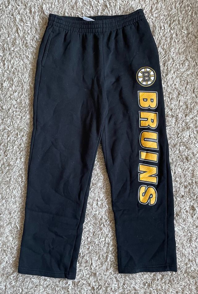 Boston Bruin clothing: 2 hoodies, 1 pair of pants (youth large,  in Hockey in Saskatoon - Image 2