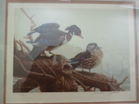 1990 Ducks Unlimited "Wood Ducks-Spring Mist" Michael Dumas