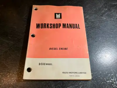 Isuzu D500 Model Diesel Engine Workshop Manual, View more