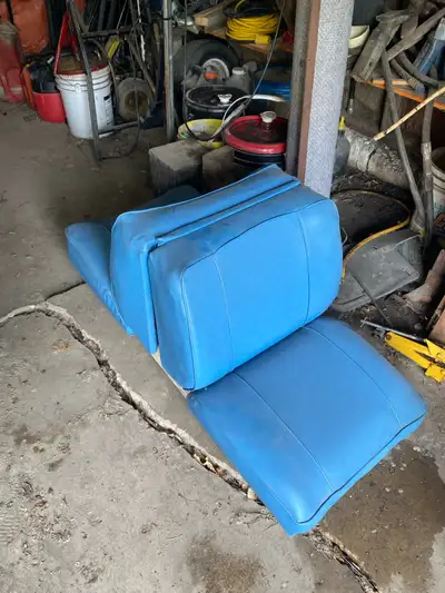 Sleeper seat for boat bin refinished