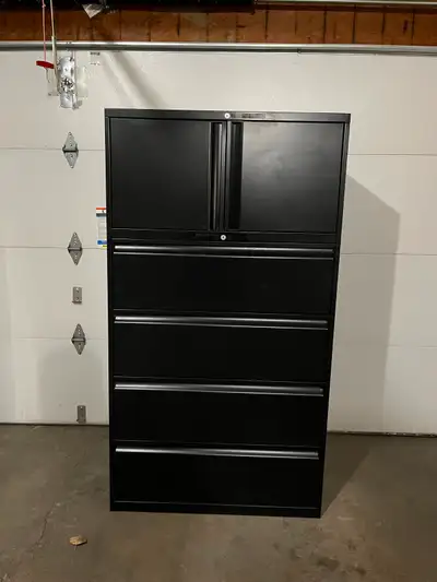 Teknion 2-Door / 4-Drawer Combo File / Filing Storage Cabinet, View more
