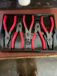 Snap on snap ring pliers set