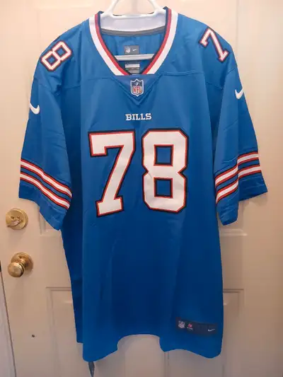 BUFFALO BILLS STITCHED JERSEYS BOTH SIZE XXL ASKING $35 EACH PICK UP LONDON