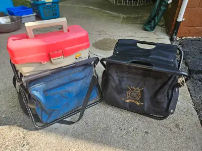 fishing chairs and toolbox, View more
