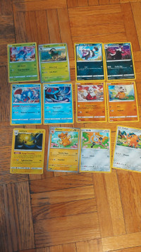  12 Pokemon cards