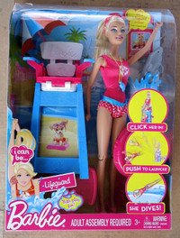 Barbie Doll life guard & Dora's Talking Kitchen No Sink