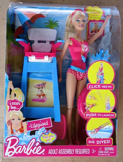 Barbie Doll life guard & Dora's Talking Kitchen No Sink, View more