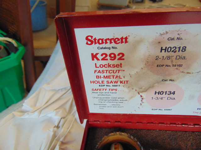 STARRETTE HOLE SAWS IN METAL CASE in Hand Tools in Kingston - Image 2