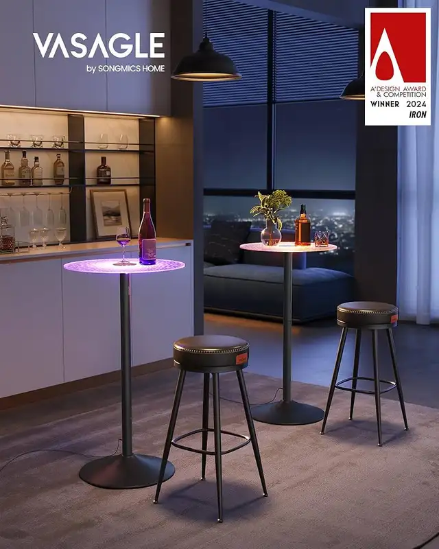 Bar Tables,  Round Cocktail Tables with Multi-Colored Lights and in Other Tables in Markham / York Region - Image 4