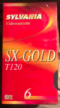 Sylvania SX-Gold T120 VHS Cassette