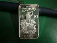 National Father's Day Hunting Silver Bar