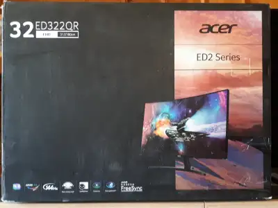 Acer 31.5" Full HD LCD Curved Monitor ED322QR, View more