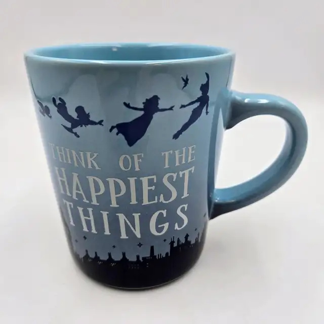 Disney Parks Peter Pan Think Of The Happiest Things Mug Cup Blue in Kitchen & Dining Wares in Strathcona County - Image 2