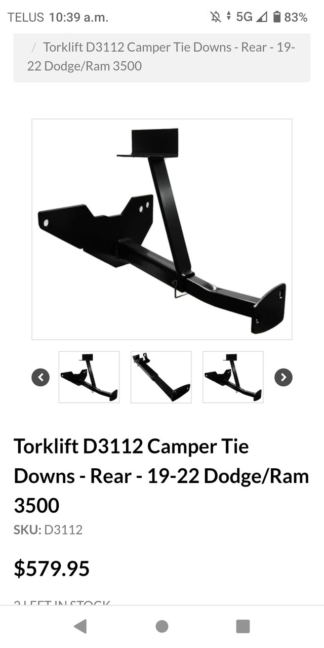 Ram forklift camper tie down Travel Trailers & Campers Prince