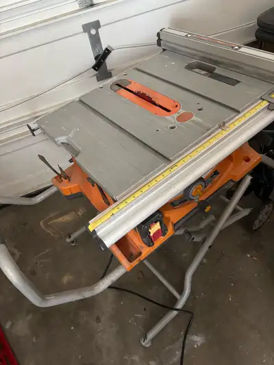 rigid table saw r4510 with stand, works great firm price, View more