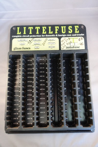 Vintage Littelfuse Store Display - Glass fuse - Autofuse