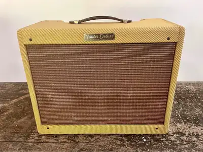 Fender Deluxe 5E3 Model Tube Amplifier (1959), made in Fullerton, California, serial # D-08891, NEW...
