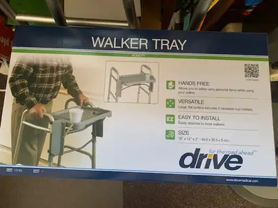 Tray for 2-wheel walker, View more