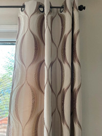 Designer Curtains! shimmer thread, woven (actually floor-length)