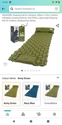 Inflatable sleeping pad