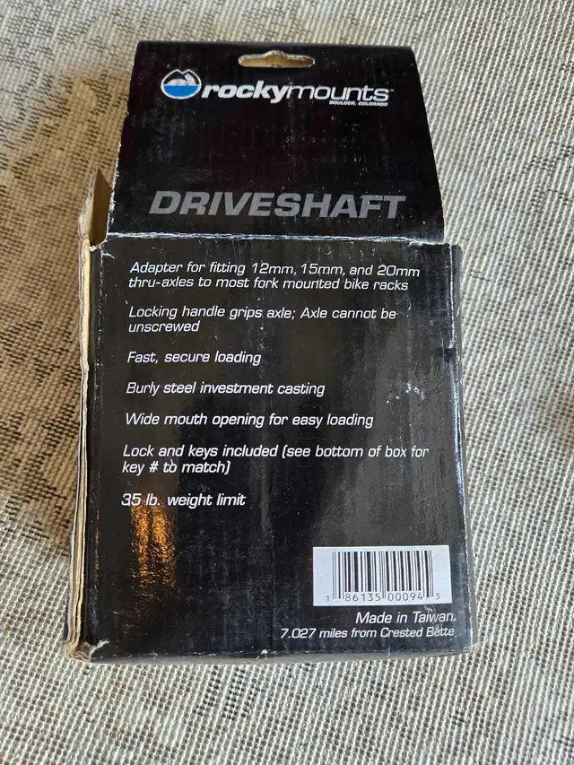 RockyMounts Drive Shaft in Other in Guelph - Image 5