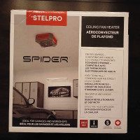 Radiateur ventilateur électrique de plafond Stelpro Spider